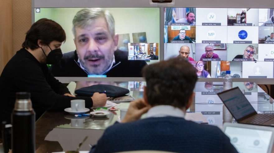 Britos participó junto a Kicillof de una reunión para evaluar la situación epidemiológica