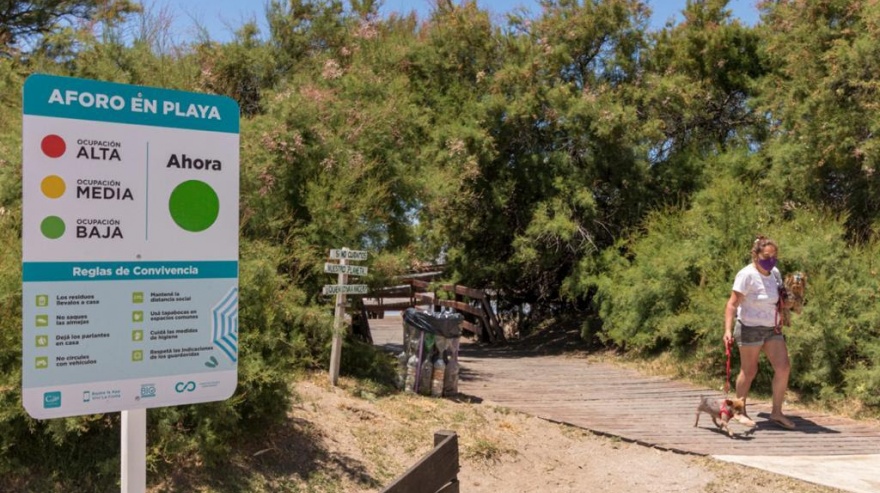 Cómo es el sistema de aforo en las playas que implementó el Partido de La Costa