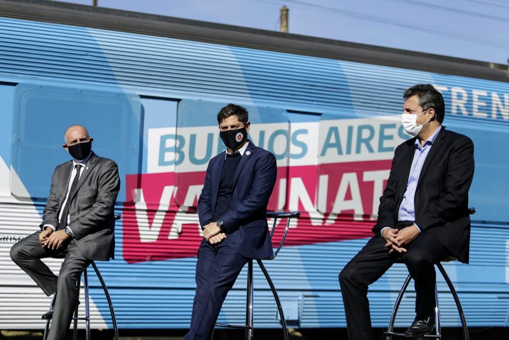 Se puso en marcha el Tren Sanitario que unirá Cañuelas con Bahía Blanca