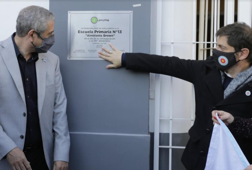 Se presentaron las obras de ampliación y refacción de tres escuelas en Avellaneda