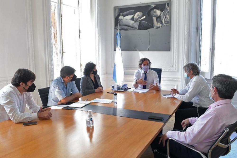 Kreplak, junto a Cafiero, Vizzotti y Quirós analizan los resultados de estudios de combinación de vacunas