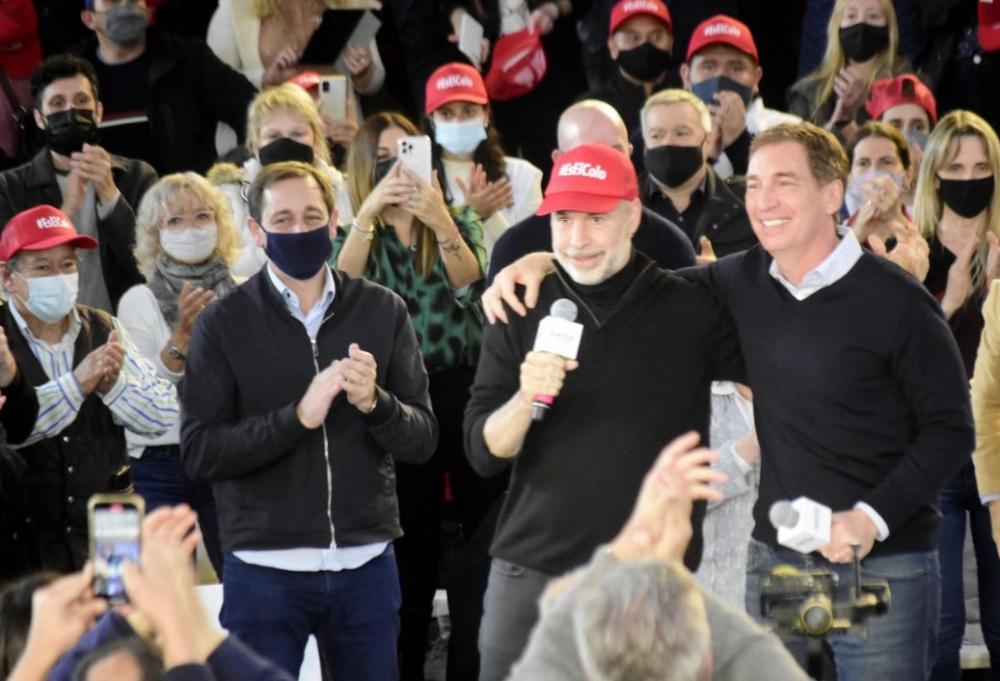 Santilli cerró su campaña en La Plata, junto a Larreta y Bullrich