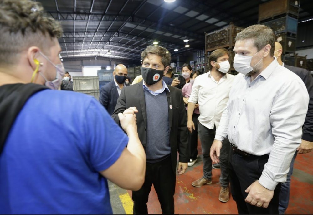 Kicillof visitó una empresa metalúrgica que presentó su plan de expansión para 2022