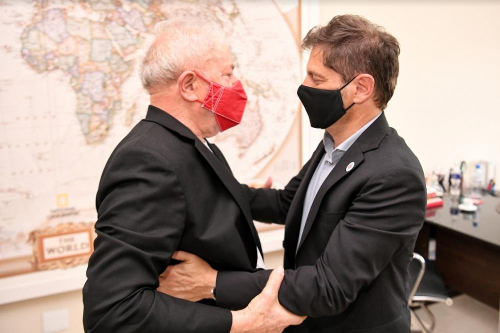 Kicillof se reunió con el ex presidente brasileño Lula da Silva