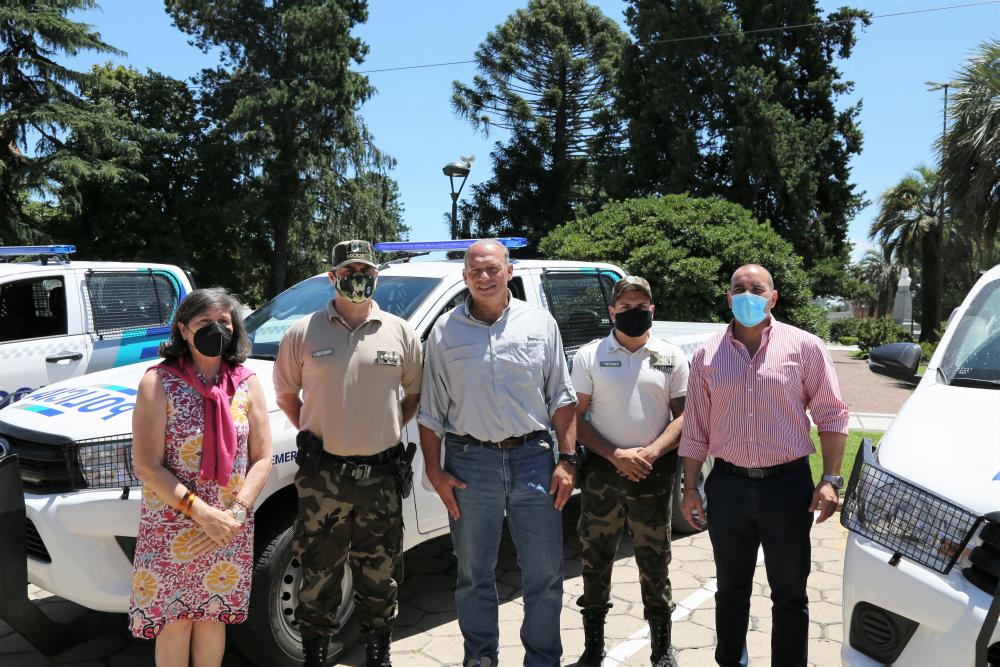 Sergio Berni recorrió la Cuarta Sección