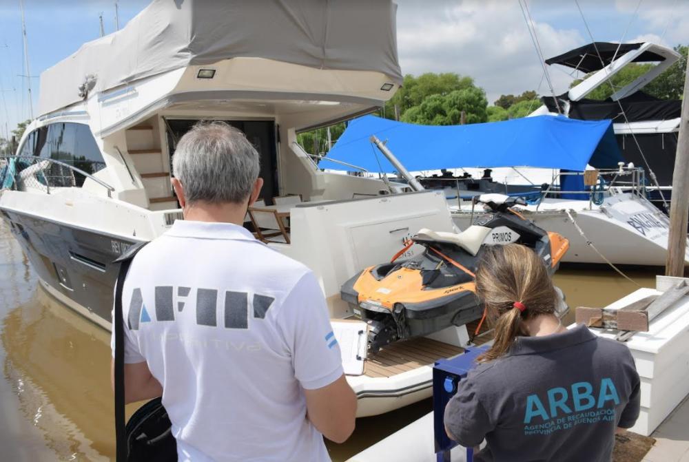 ARBA y AFIP detectaron 37 embarcaciones de lujo sin declarar y notificaron deudas por $25 millones en San Isidro