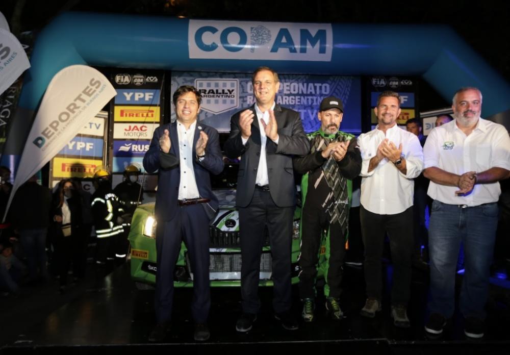 Kicillof participó de la largada del Rally Argentino “Copa Provincia de Buenos Aires”