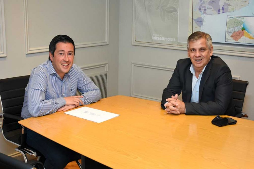 Guillermo Britos fue recibido por el ministro de Infraestructura bonaerense