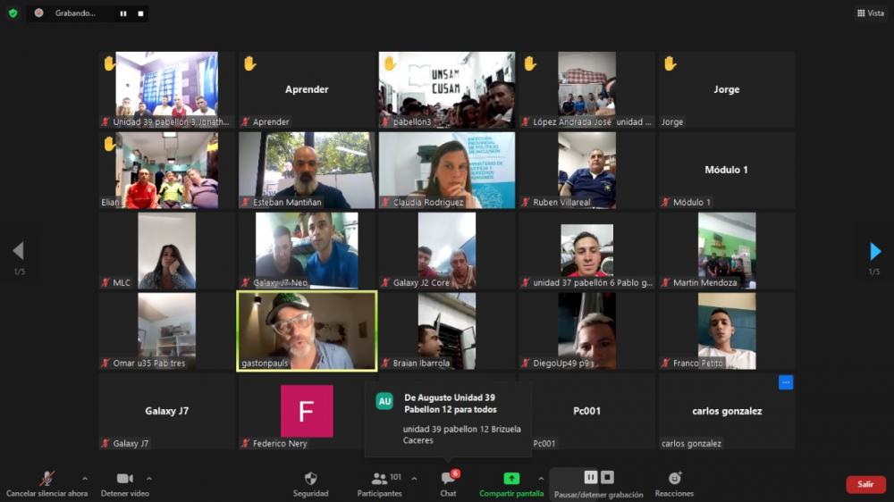 Iniciaron un taller sobre tratamiento y prevención en adicciones en 28 cárceles bonaerenses