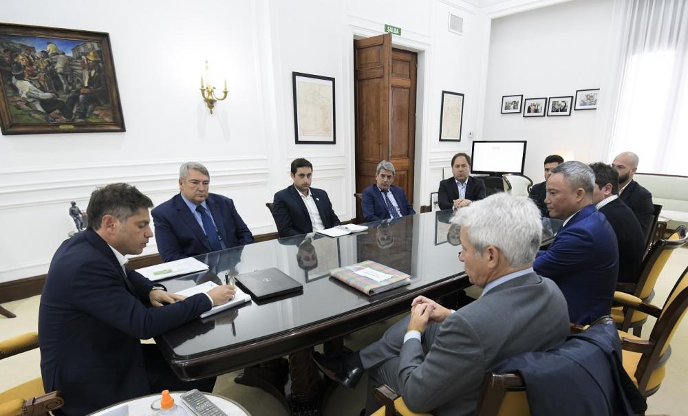 Kicillof se reunió con representantes de Sinotrans