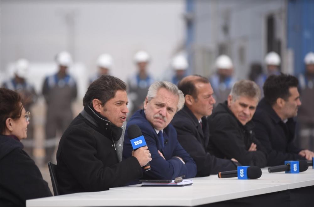 Kicillof participó del anuncio del gasoducto Néstor Kirchner