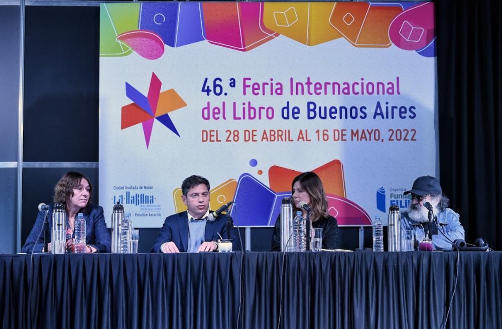 Kicillof visitó la Feria del Libro