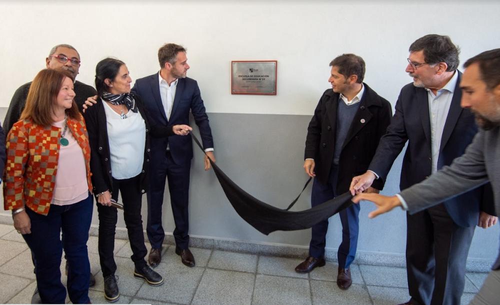 Kicillof encabezó la inauguración de la Escuela Secundaria 39 en Pilar