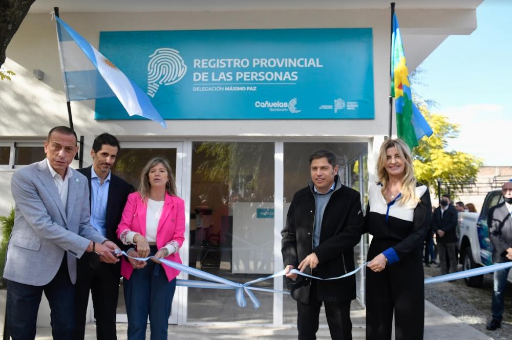 Kicillof inauguró una sede del Registro Provincial de las Personas en Máximo Paz
