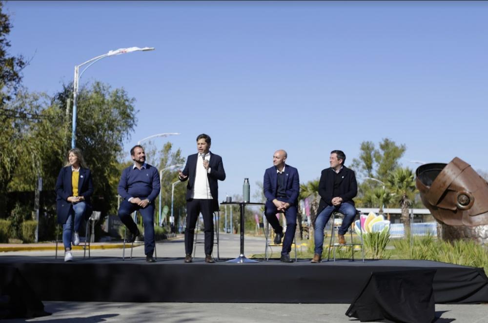 Kicillof inauguró las obras de repavimentación de la ruta 25