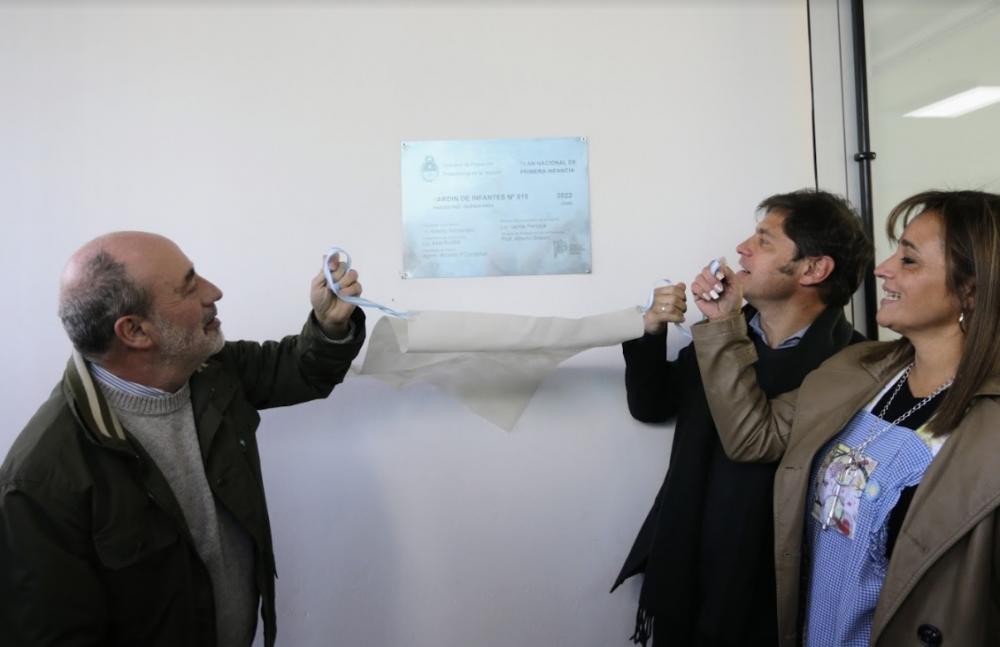 Kicillof inauguró el Jardín de Infantes N° 915 de Marcos Paz