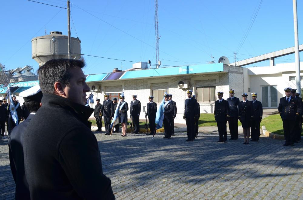 Rojas estuvo presente en el acto por el 212º Aniversario de la Prefectura Naval Argentina
