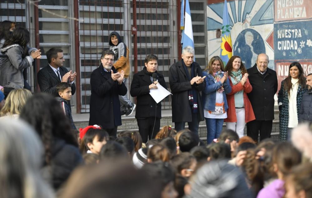 Kicillof encabezó la inauguración de infraestructura escolar en Villa Gesell
