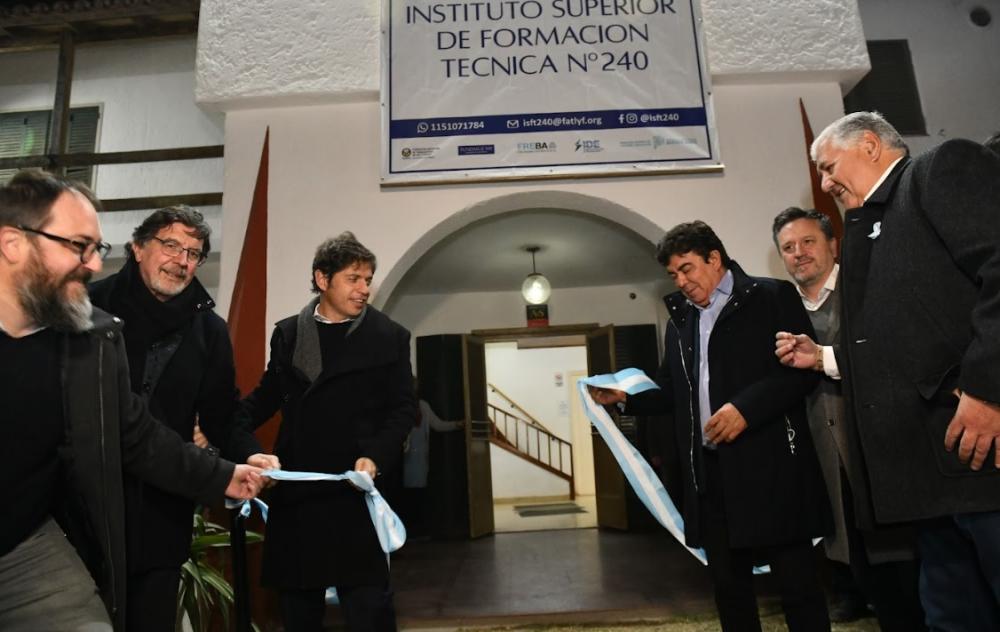 Kicillof inauguró el Instituto Superior de Formación Técnica N° 240 en Virrey del Pino