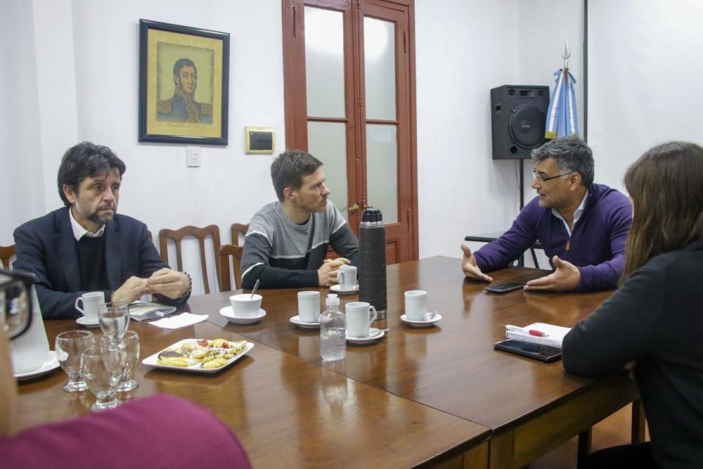 Costa y el intendente Perié analizaron la situación del Parque Industrial COMIRSA