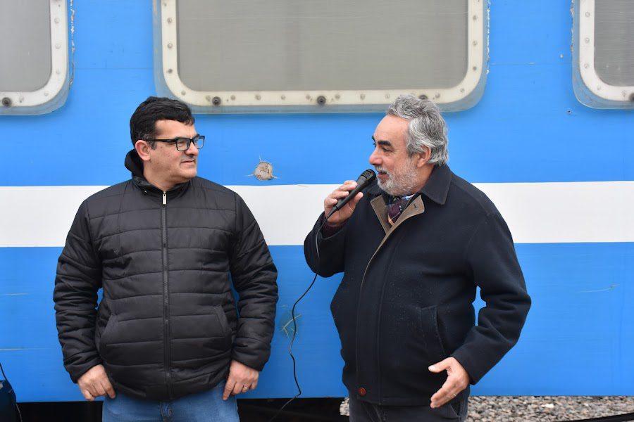 Miguel Fernández recibió el tren sanitario