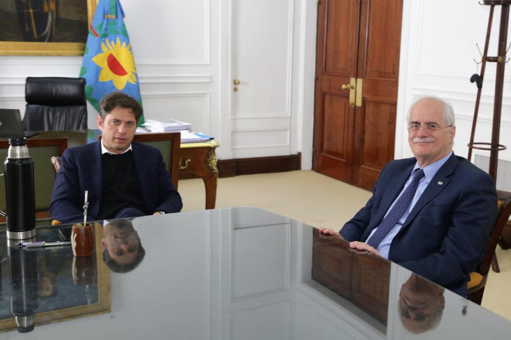 Kicillof se reunió con el ministro de Defensa, Jorge Taiana