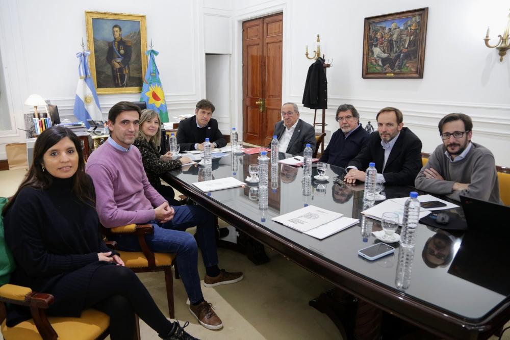 Kicillof, Iparraguirre y Lunghi se reunieron para avanzar en el proyecto del predio Sans Souci