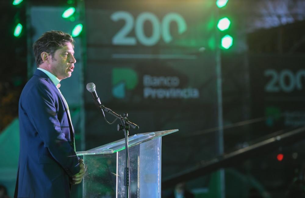 Kicillof y Cuattromo encabezaron el acto por el Bicentenario del Banco Provincia