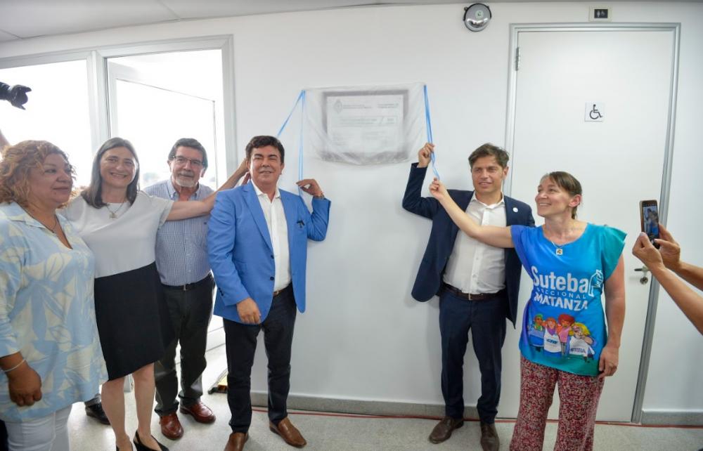 Kicillof y Espinoza inauguraron el Jardín de Infantes N°1029 en Virrey del Pino