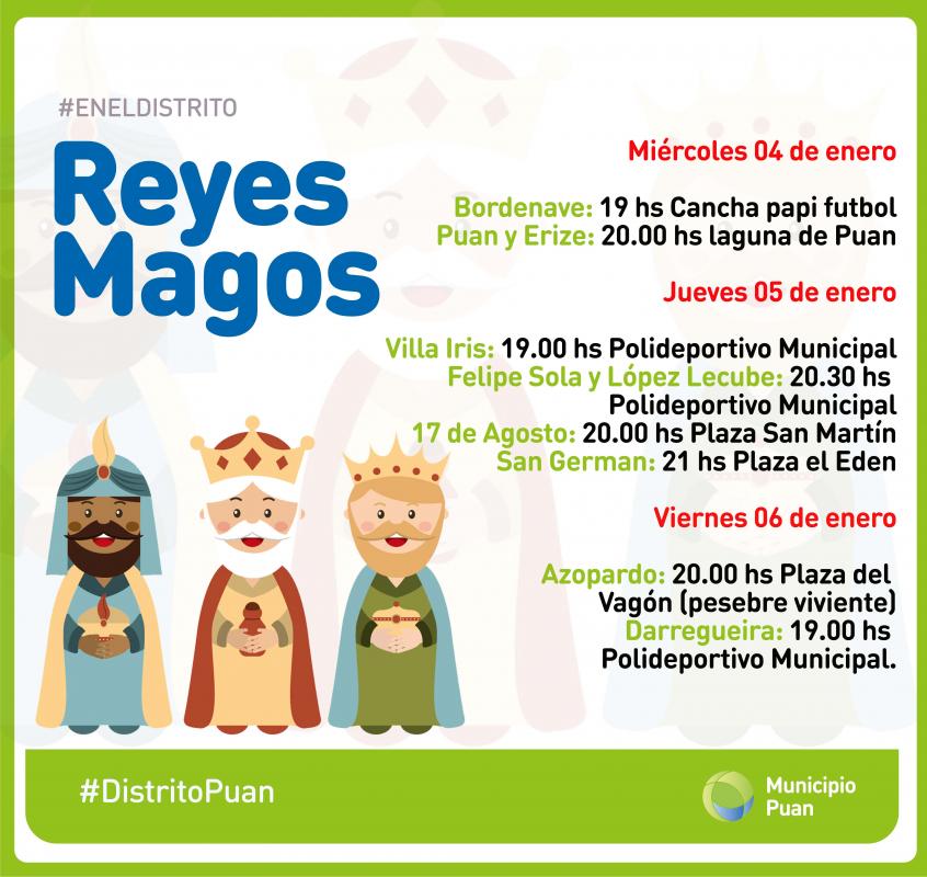 Los Reyes Magos recorrerán el distrito de Puan