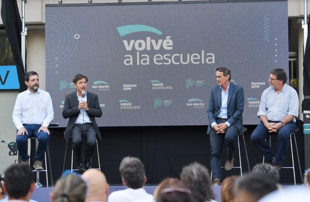 Kicillof participó de la presentación del programa “Volvé a la Escuela”