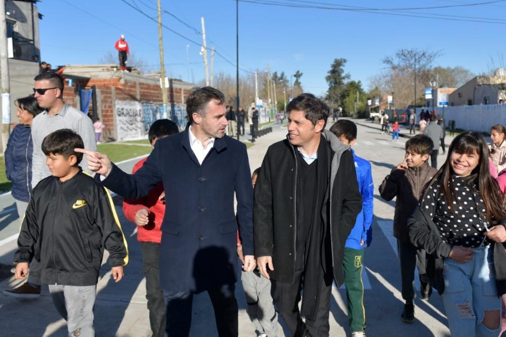 Kicillof y Achával inauguraron el entubamiento del canal Agustoni