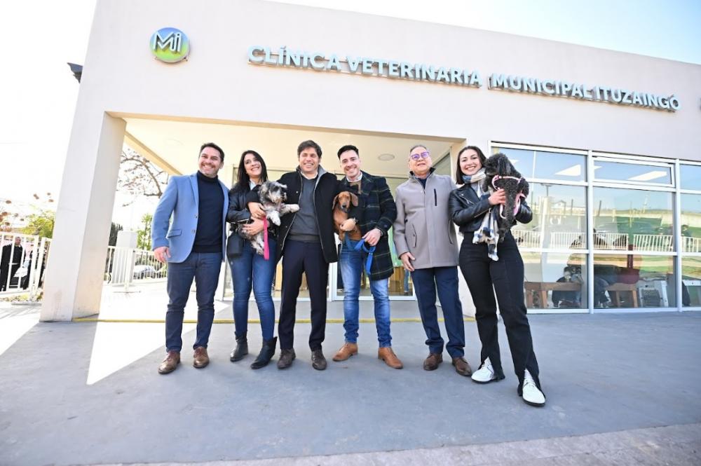 Kicillof visitó el Centro Regional Universitario y la Clínica Veterinaria Municipal