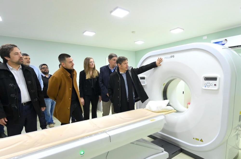 Kicillof recorrió el Centro de Diagnóstico por Imágenes del hospital de San Cayetano