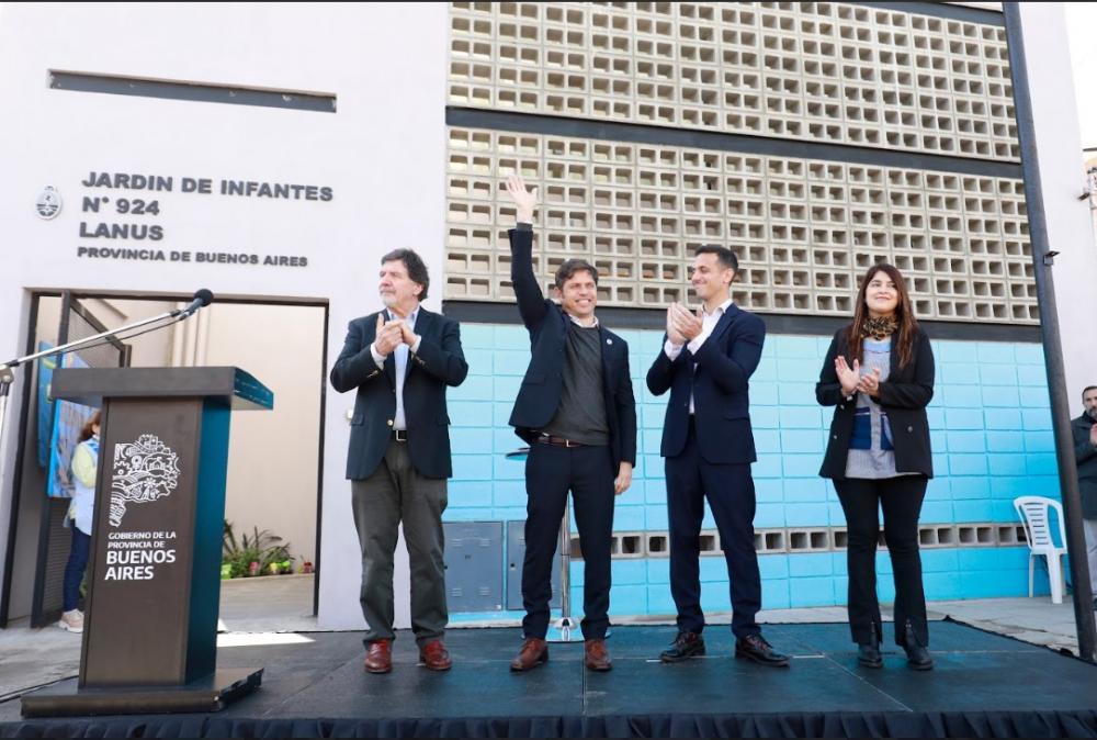 Kicillof inauguró los edificios de dos jardines de infantes