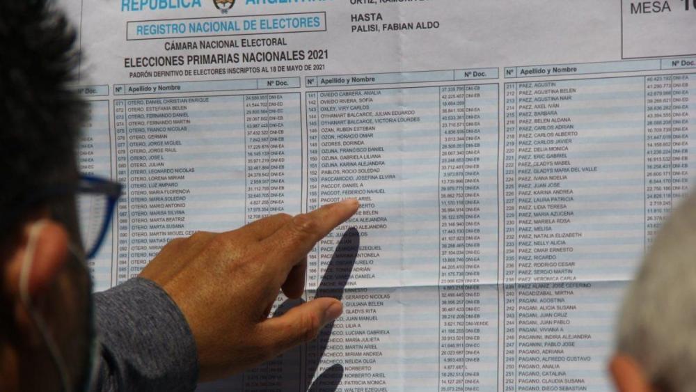 Consultá el padrón electoral para las elecciones 2023