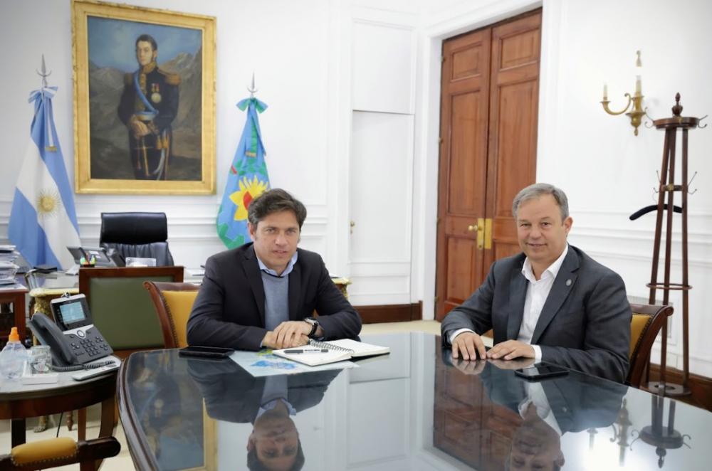 Kicillof recibió al intendente electo de Almirante Brown