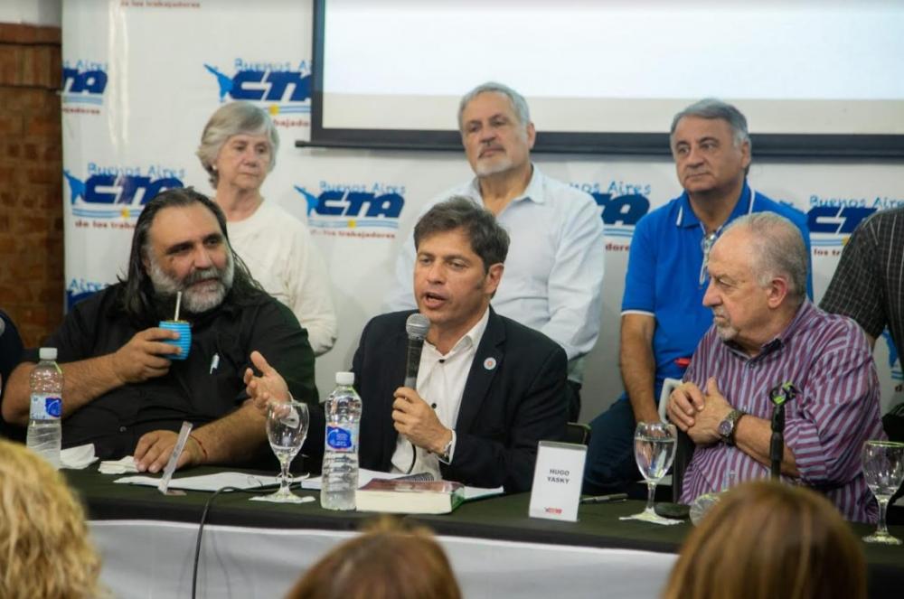 Axel Kicillof participó del cierre del Plenario de CTA Provincia