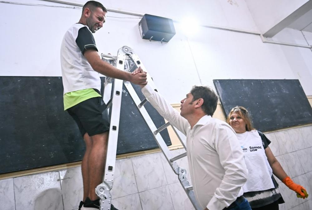 Kicillof y Moreira participaron de las jornadas solidarias “Buen Comienzo” en San Martín