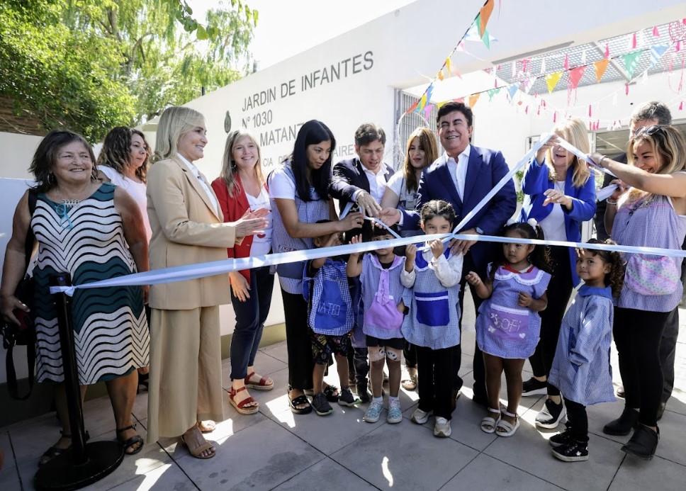 Kicillof inauguró el Jardín de Infantes N° 1.030 de La Matanza
