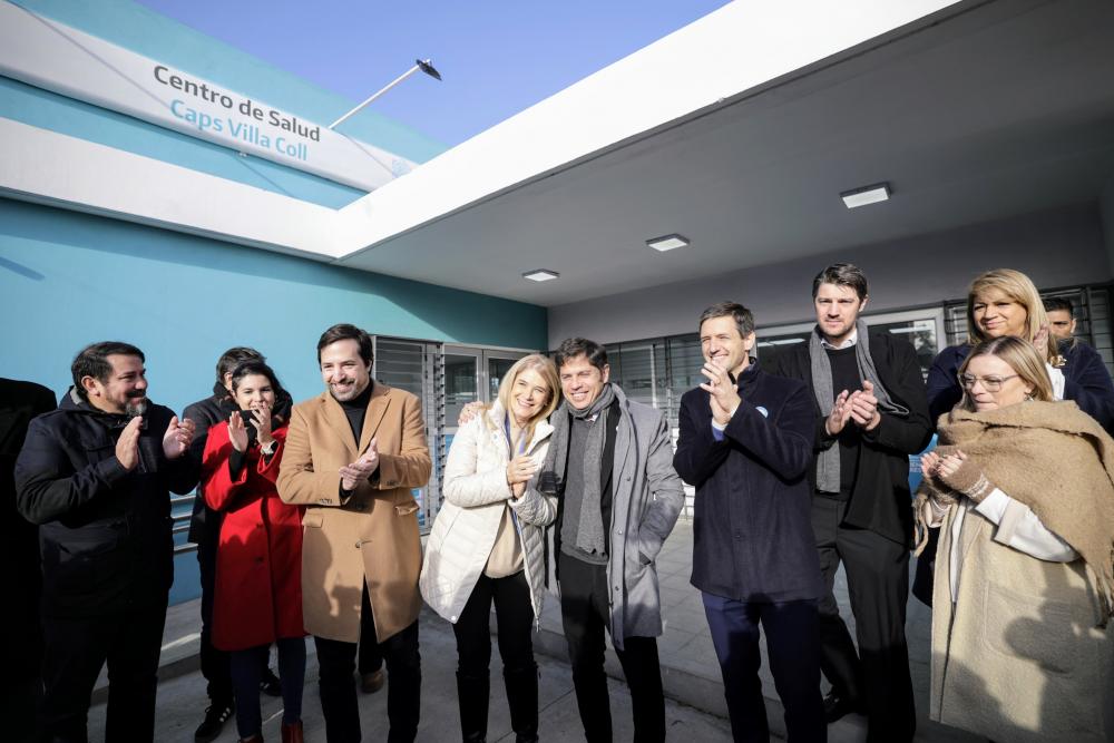 Kicillof inauguró nueva infraestructura urbana, educativa y sanitaria en San Vicente