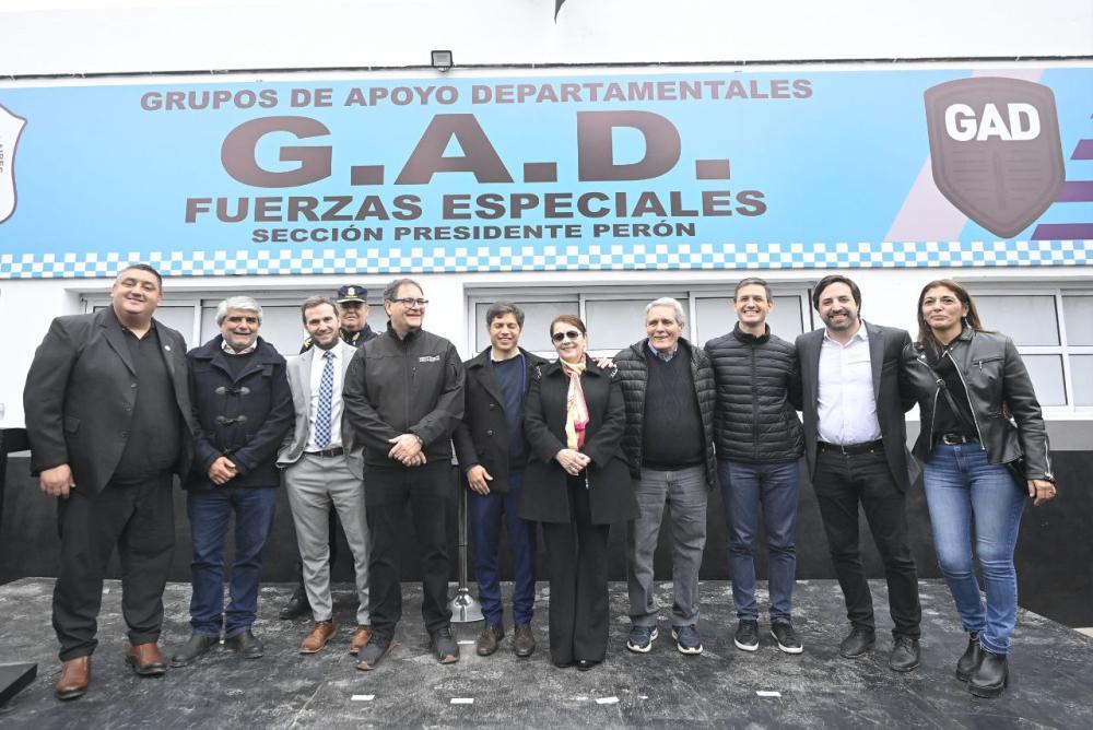 Kicillof inauguró dos nuevos destacamentos policiales en Guernica