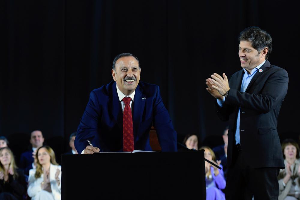 Kicillof y Quintela firmaron un acuerdo para fortalecer la cooperación entre las provincias de Buenos Aires y La Rioja
