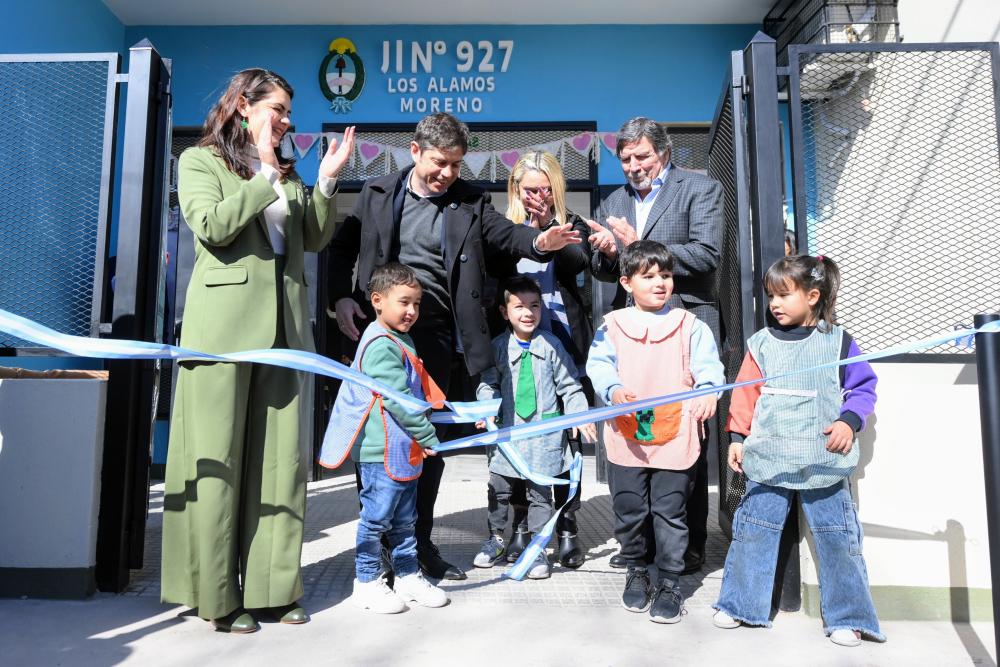 Kicillof inauguró el nuevo edificio del Jardín de Infantes N° 927