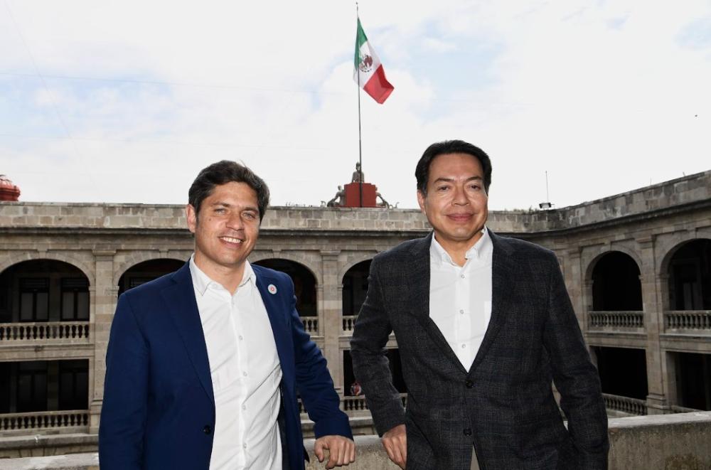 Kicillof cerró su visita a México con reuniones con funcionarios del Gabinete de la presidenta Sheinbaum