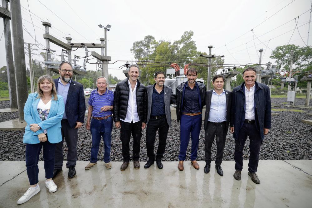 Kicillof inauguró la estación transformadora de Punta Indio
