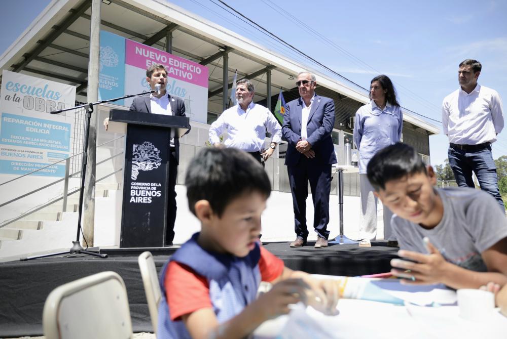 Kicillof inauguró el nuevo edificio del Jardín de Infantes Nº912