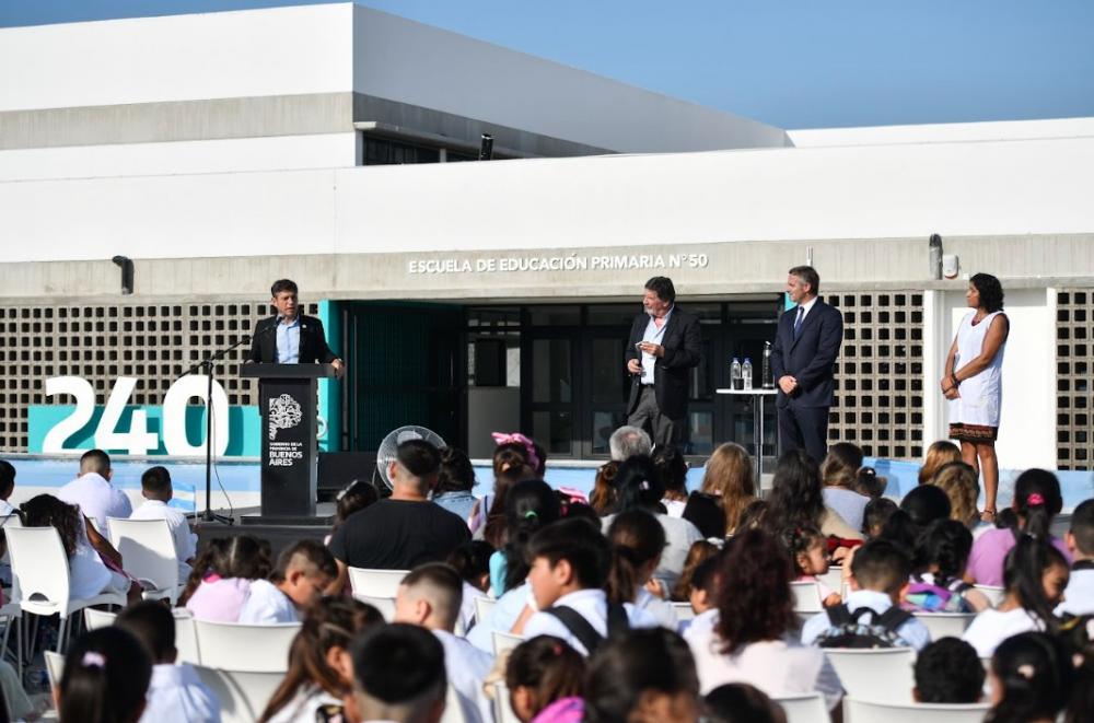 Kicillof encabezó el acto que dio inicio al ciclo lectivo 2025