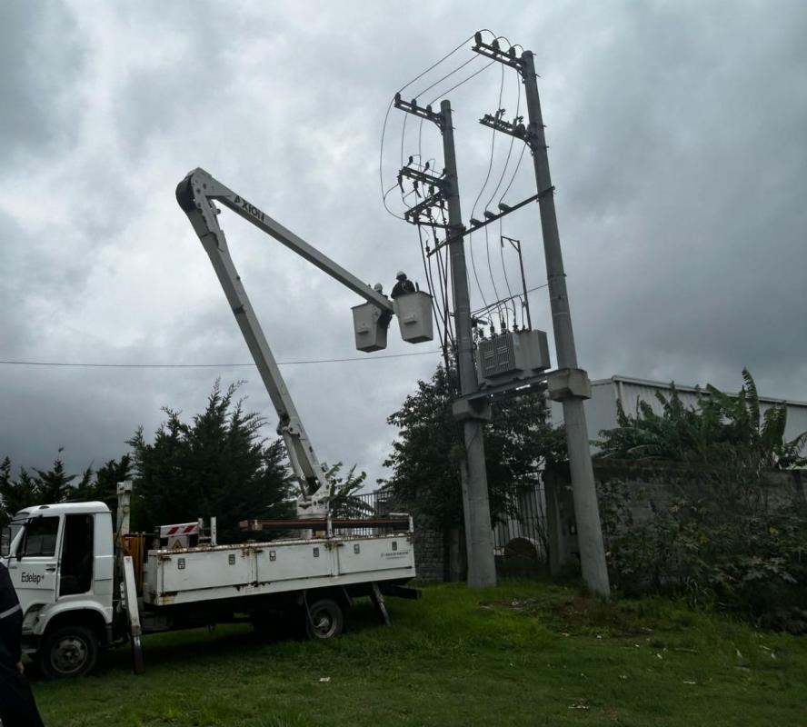 Operativo de EDELAP tras la tormenta