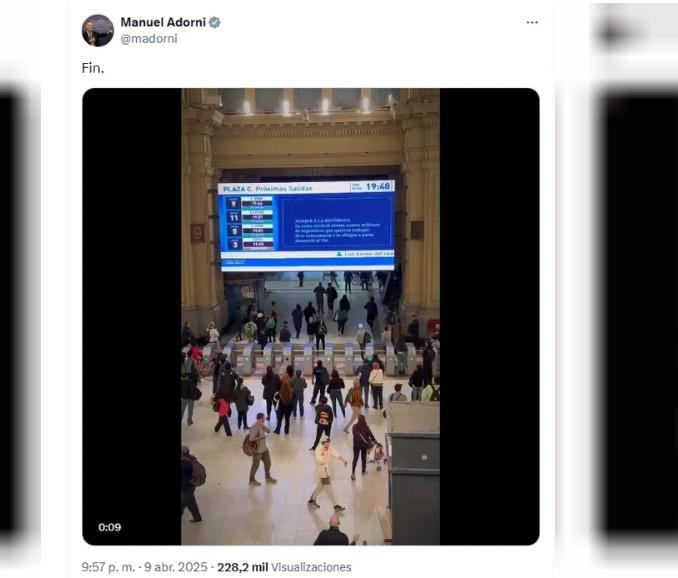 Adorni difundió video polémico del Gobierno contra el paro general de la CGT